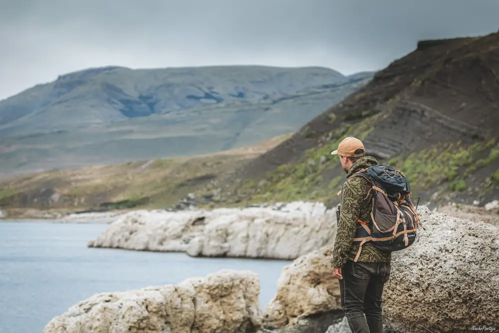 Martin Aylwin, cofundador de Kali Travels, en el sector Sarmiento de Torres del Paine